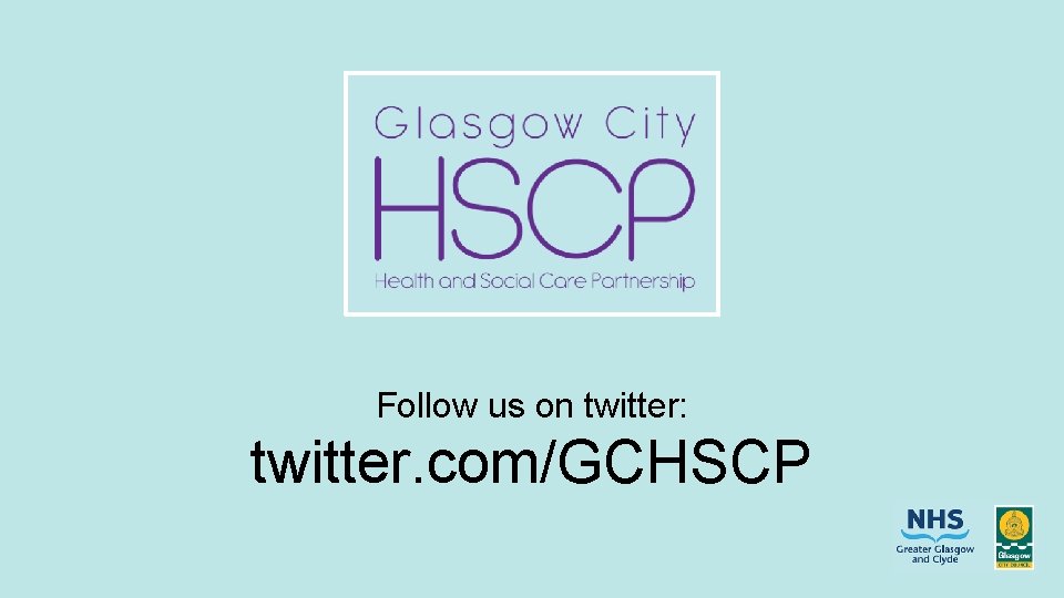 Follow us on twitter: twitter. com/GCHSCP 