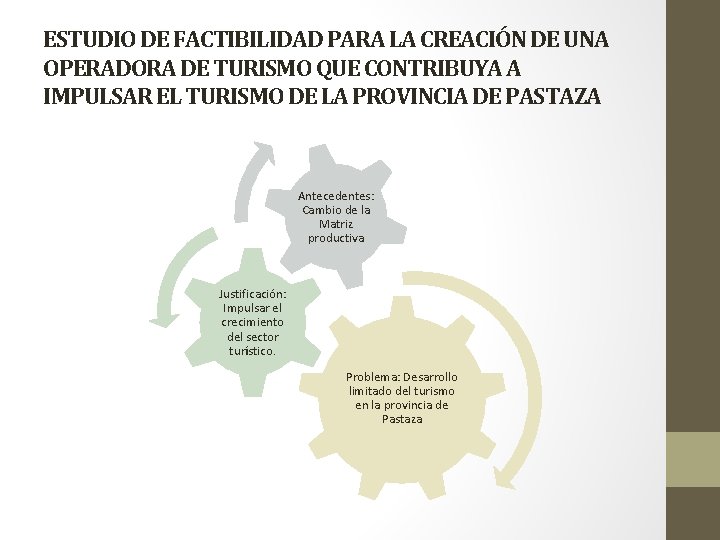 ESTUDIO DE FACTIBILIDAD PARA LA CREACIÓN DE UNA OPERADORA DE TURISMO QUE CONTRIBUYA A