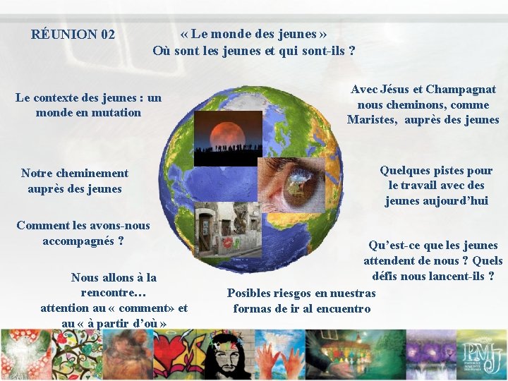RÉUNION 02 « Le monde des jeunes » Où sont les jeunes et qui