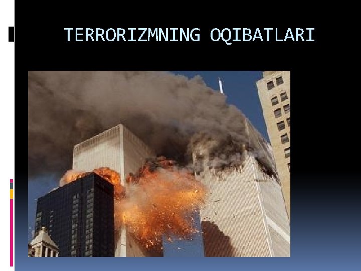 TERRORIZMNING OQIBATLARI 