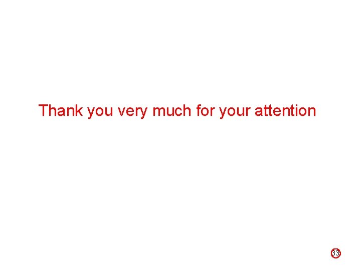 Thank you very much for your attention 33 