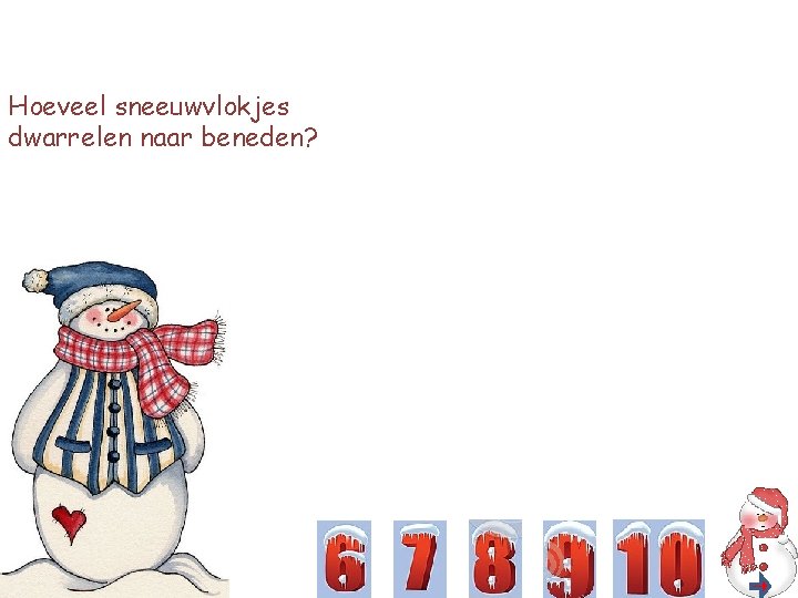 Hoeveel sneeuwvlokjes dwarrelen naar beneden? 
