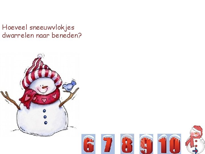 Hoeveel sneeuwvlokjes dwarrelen naar beneden? 