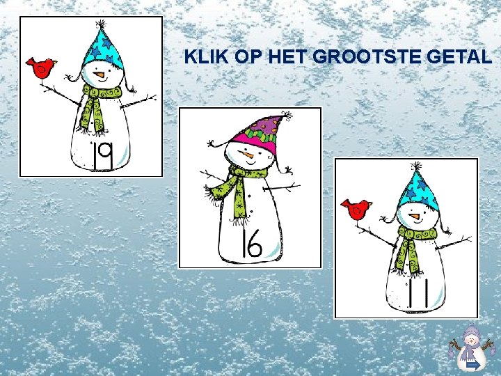 KLIK OP HET GROOTSTE GETAL 