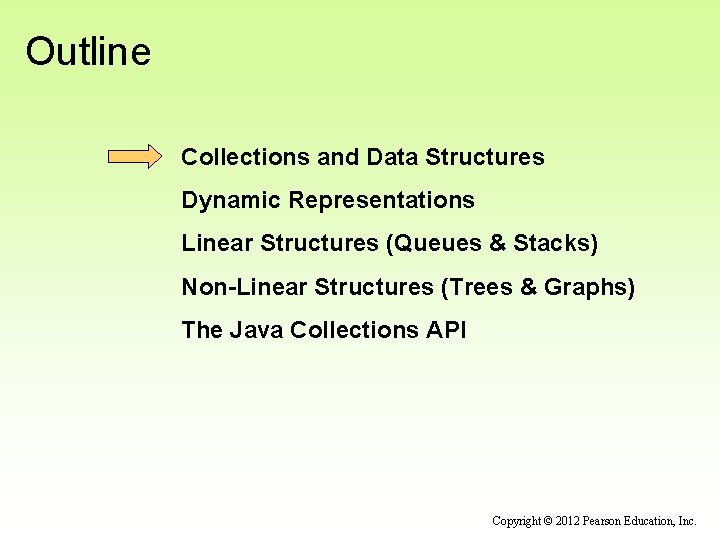 Outline Collections and Data Structures Dynamic Representations Linear Structures (Queues & Stacks) Non-Linear Structures