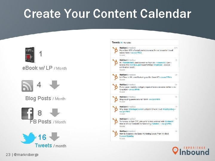 Create Your Content Calendar 1 e. Book w/ LP / Month 4 Blog Posts Create Your Content Calendar 1 e. Book w/ LP / Month 4 Blog Posts