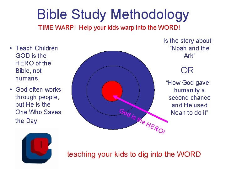 Bible Study Methodology TIME WARP! Help your kids warp into the WORD! Is the