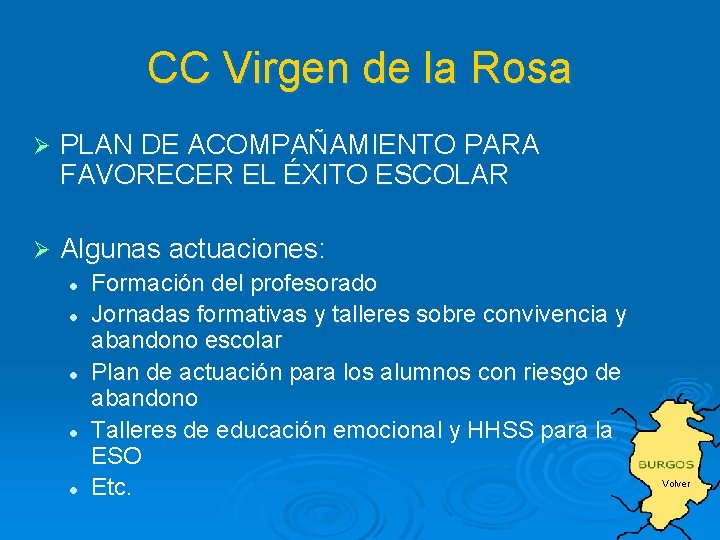 CC Virgen de la Rosa Ø PLAN DE ACOMPAÑAMIENTO PARA FAVORECER EL ÉXITO ESCOLAR