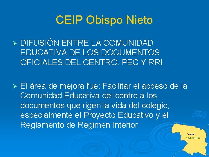 CEIP Obispo Nieto Ø DIFUSIÓN ENTRE LA COMUNIDAD EDUCATIVA DE LOS DOCUMENTOS OFICIALES DEL