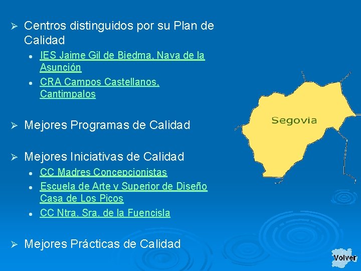 Ø Centros distinguidos por su Plan de Calidad l l IES Jaime Gil de