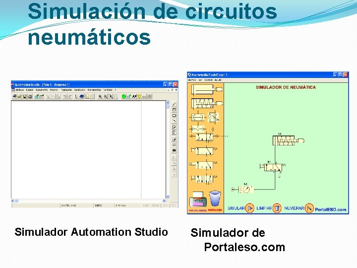 Simulación de circuitos neumáticos Simulador Automation Studio Simulador de Portaleso. com 