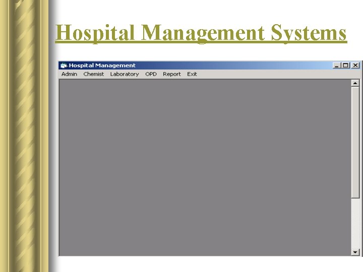 Hospital Management Systems 