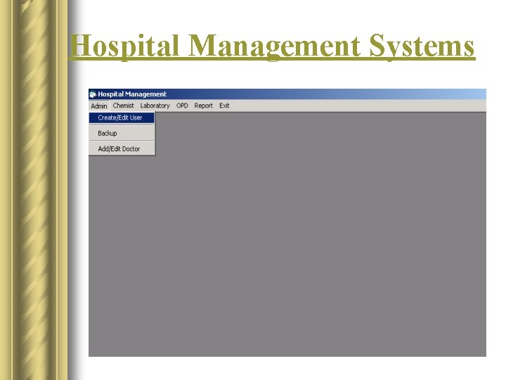 Hospital Management Systems 