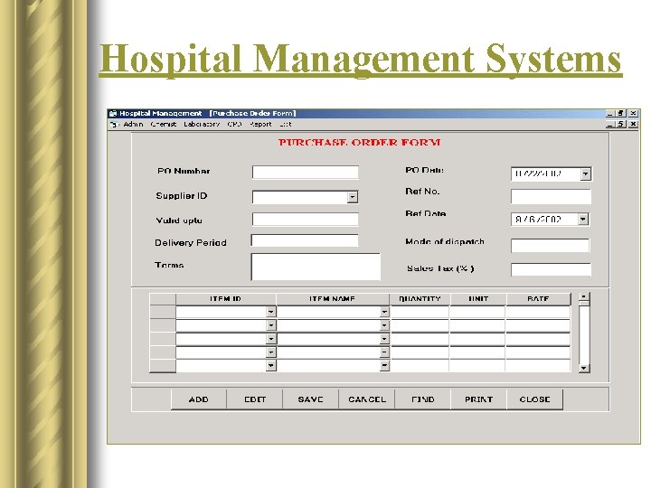 Hospital Management Systems 