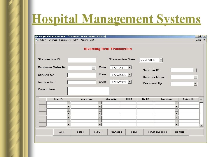 Hospital Management Systems 