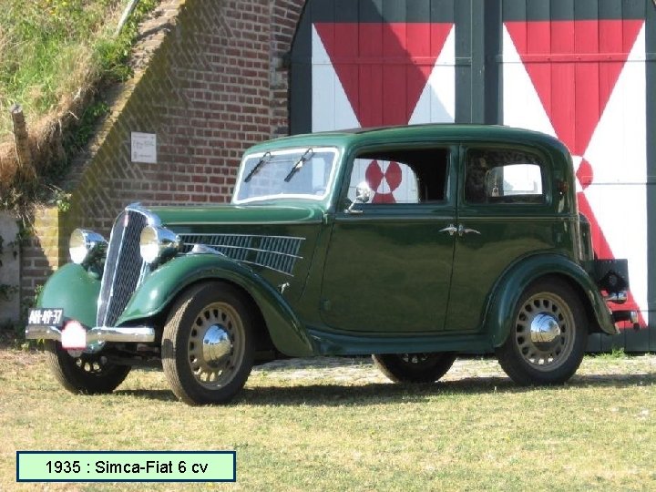 1935 : Simca-Fiat 6 cv 