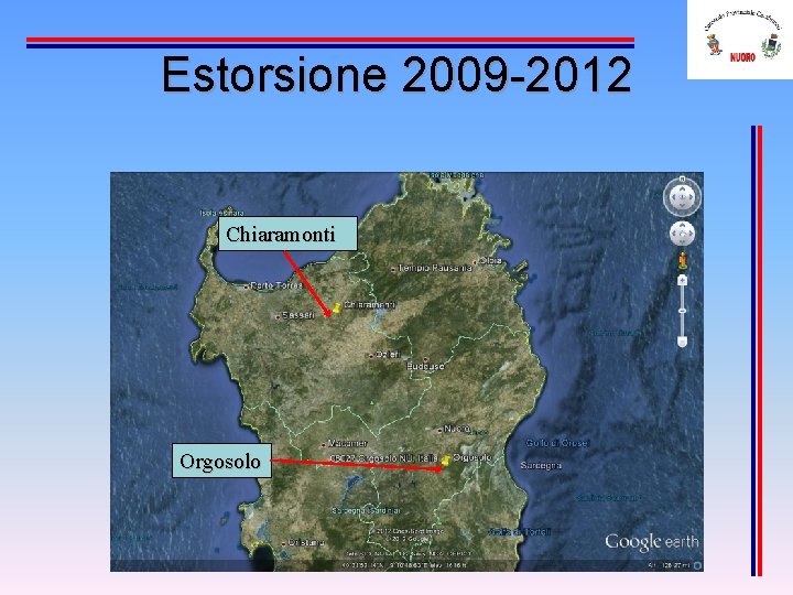 Estorsione 2009 -2012 Chiaramonti Orgosolo 