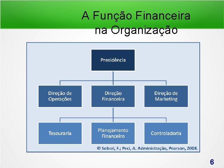 A Função Financeira na Organização 6 