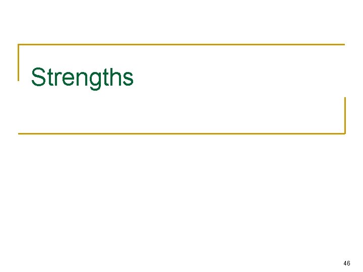 Strengths 46 