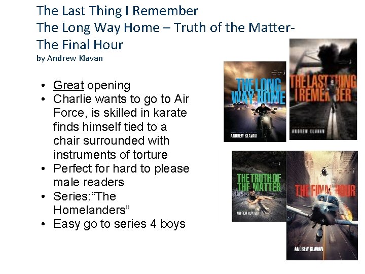 The Last Thing I Remember The Long Way Home – Truth of the Matter.