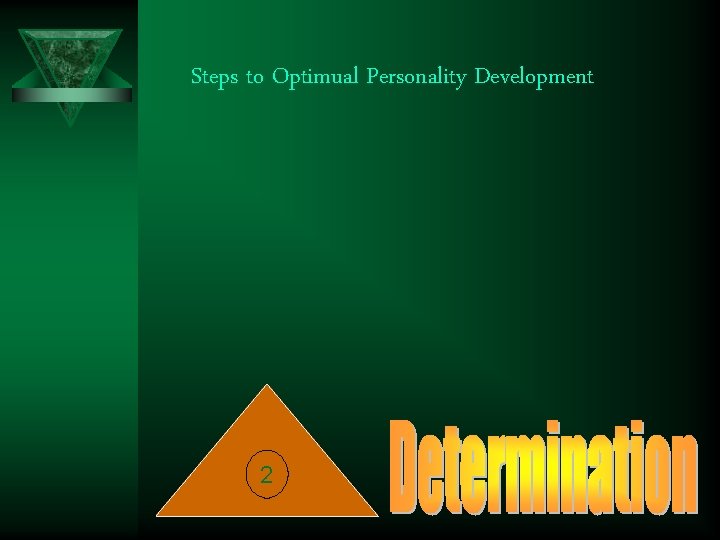 Steps to Optimual Personality Development 2 