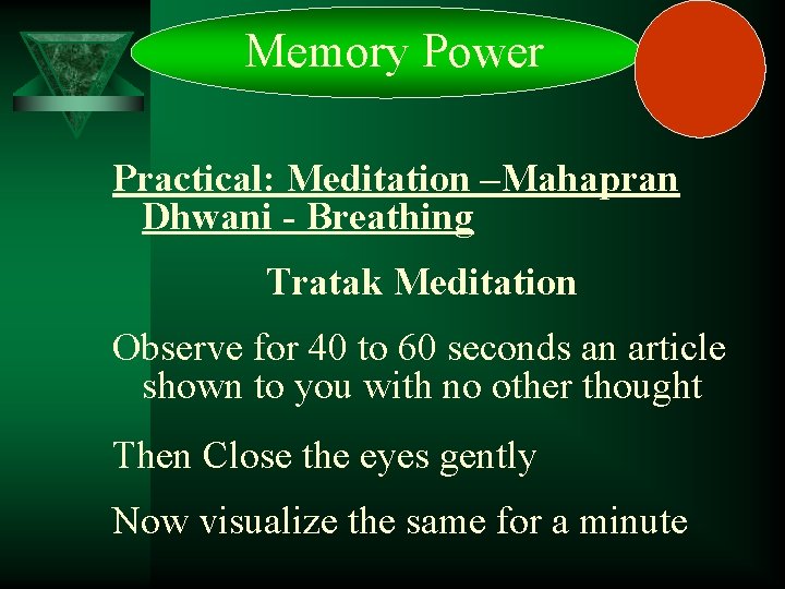  Memory Power Practical: Meditation –Mahapran Dhwani - Breathing Tratak Meditation Observe for 40