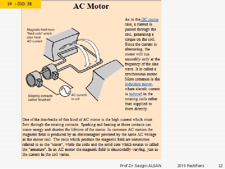 Prof. Dr. Sezgin ALSAN 2015 Rectifiers 12 