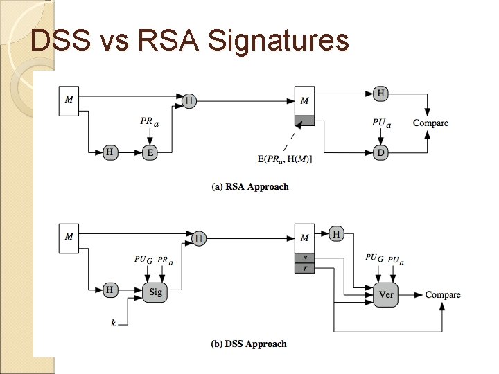DSS vs RSA Signatures 