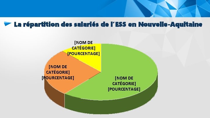 La répartition des salariés de l’ESS en Nouvelle-Aquitaine [NOM DE CATÉGORIE] [POURCENTAGE] 