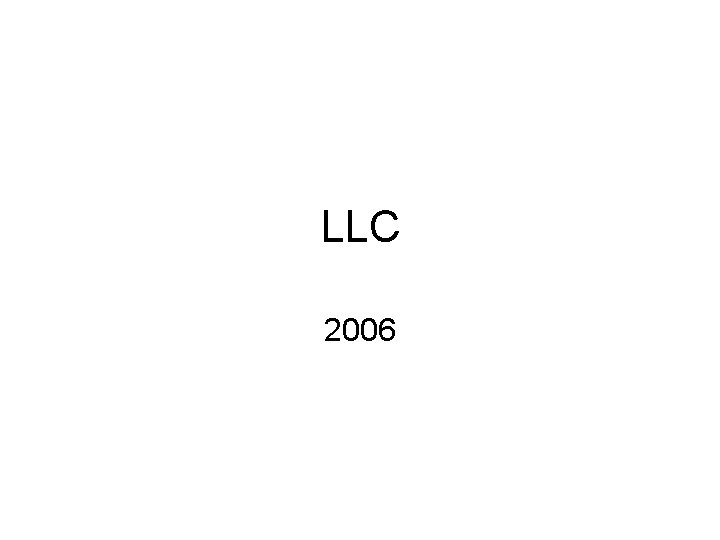 LLC 2006 