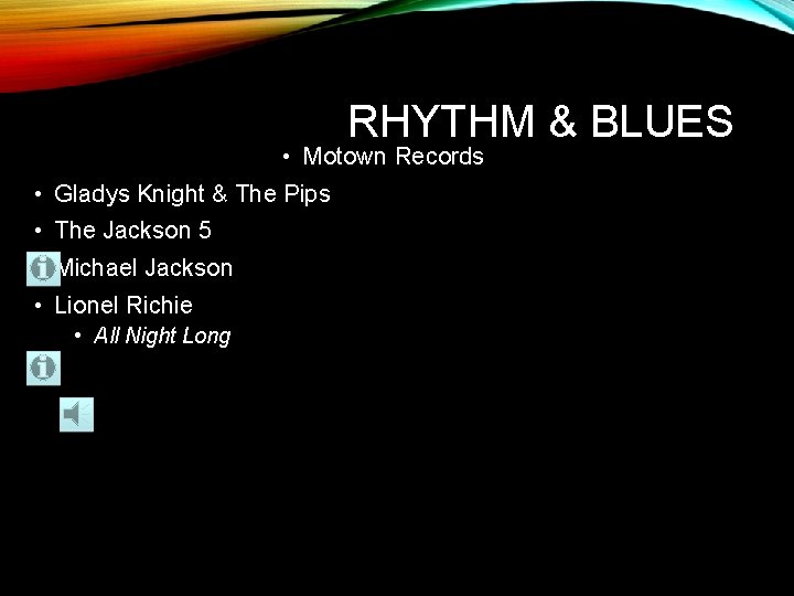 RHYTHM & BLUES • Motown Records • Gladys Knight & The Pips • The