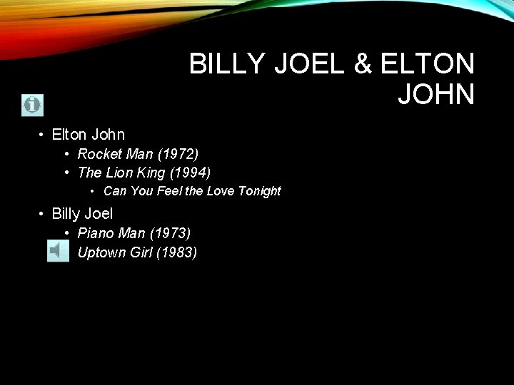 BILLY JOEL & ELTON JOHN • Elton John • Rocket Man (1972) • The