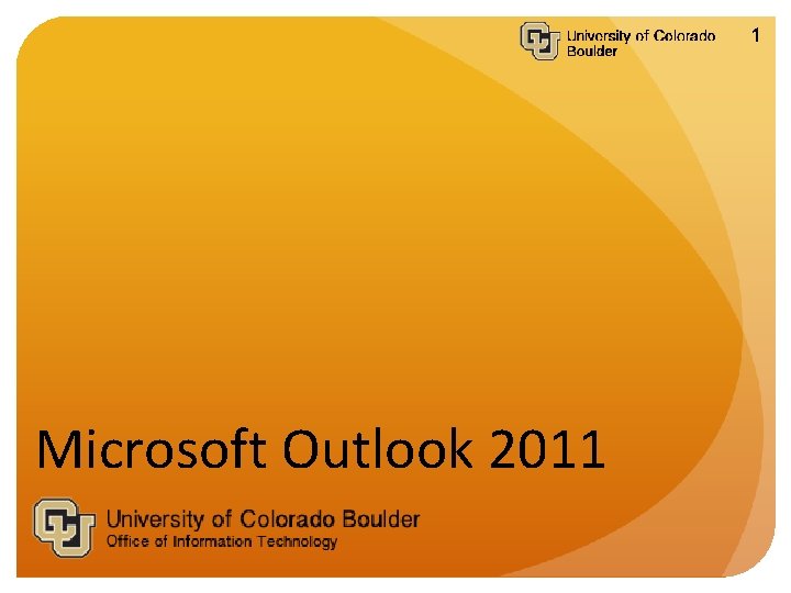 1 Microsoft Outlook 2011 