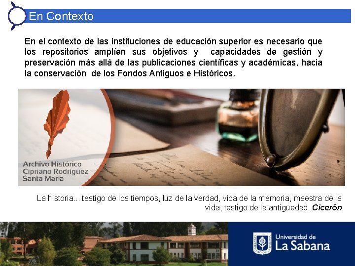 En Contexto En el contexto de las instituciones de educación superior es necesario que