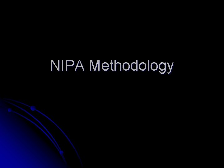 NIPA Methodology 