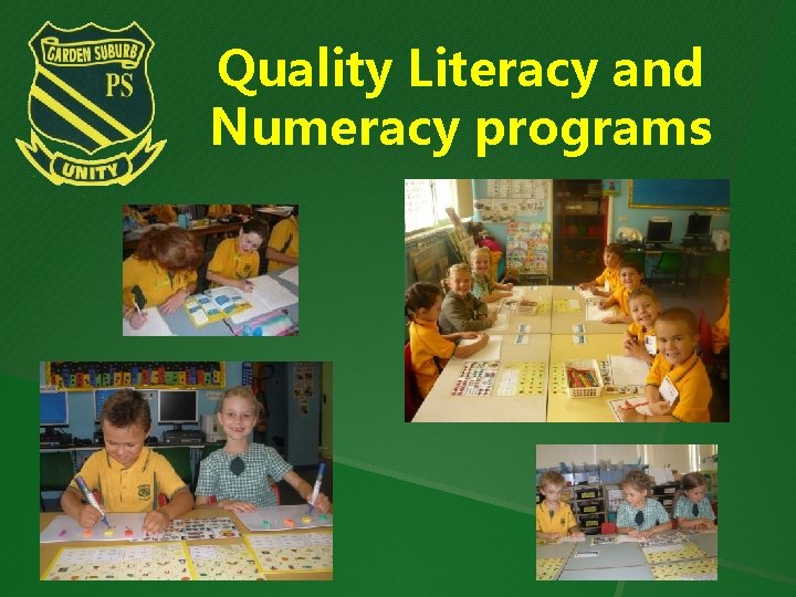 Quality Literacy and Numeracy programs 