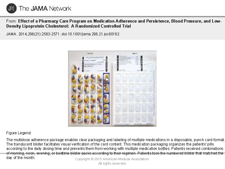 From: Effect of a Pharmacy Care Program on Medication Adherence and Persistence, Blood Pressure,