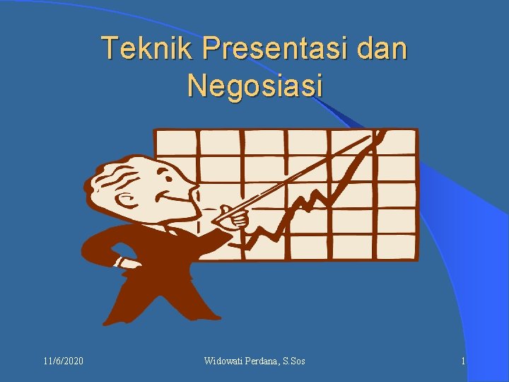 Teknik Presentasi dan Negosiasi 11/6/2020 Widowati Perdana, S. Sos 1 