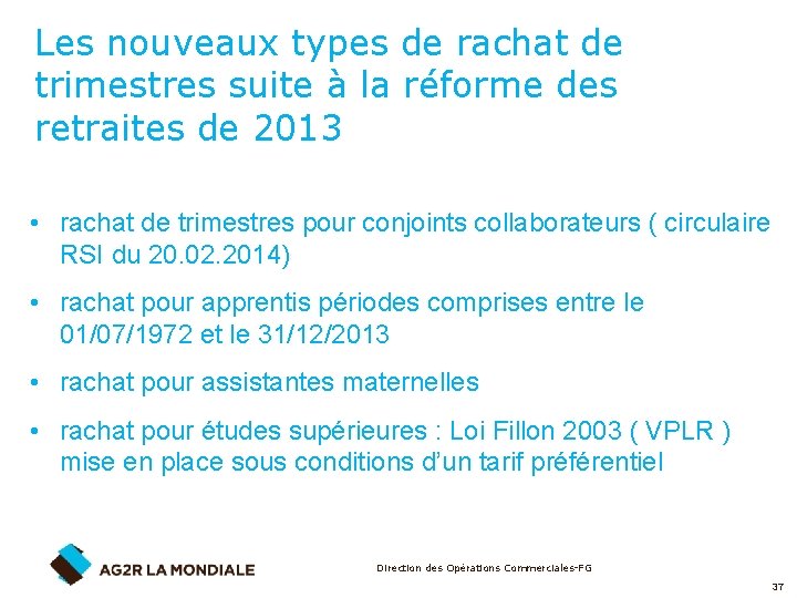 Les nouveaux types de rachat de trimestres suite à la réforme des retraites de