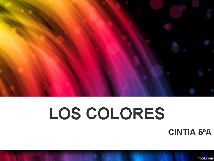 LOS COLORES CINTIA 5ºA 