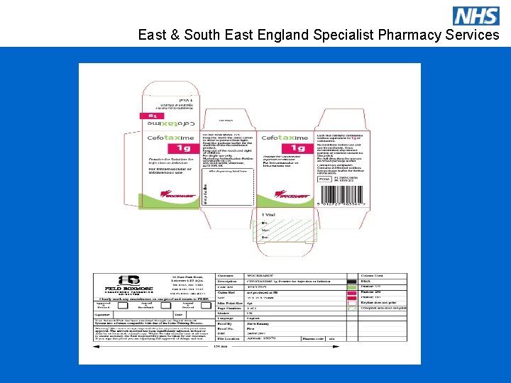 East & South East England Specialist Pharmacy Services 