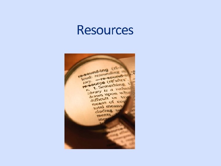 Resources 