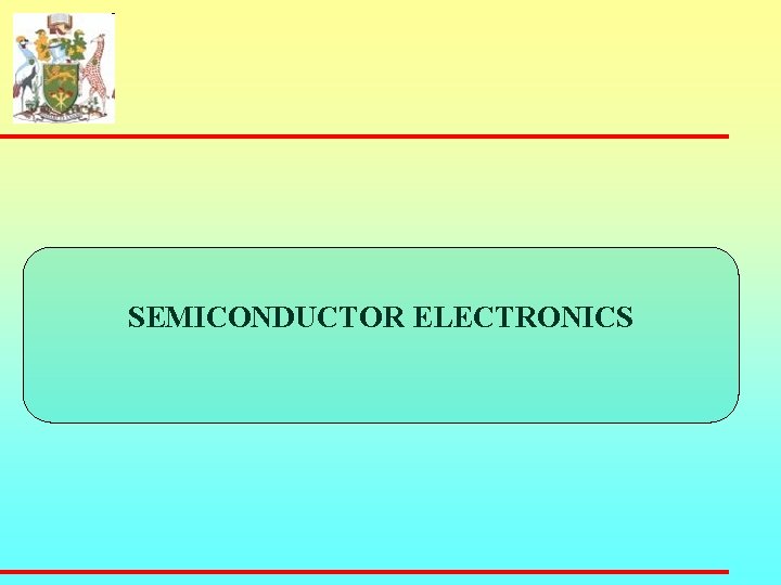  SEMICONDUCTOR ELECTRONICS 