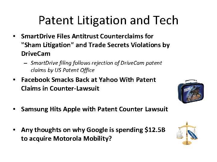 Patent Litigation and Tech • Smart. Drive Files Antitrust Counterclaims for "Sham Litigation" and