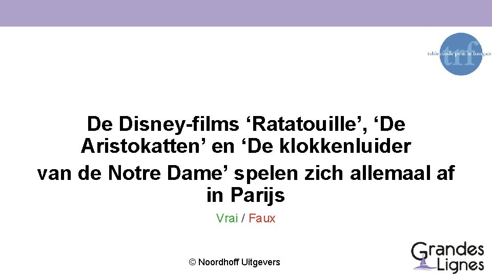 De Disney-films ‘Ratatouille’, ‘De Aristokatten’ en ‘De klokkenluider van de Notre Dame’ spelen zich