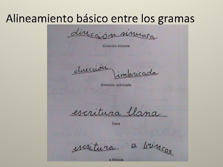 Alineamiento básico entre los gramas 