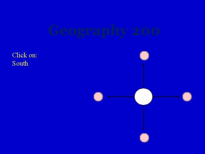 Geography 200 Click on: South 