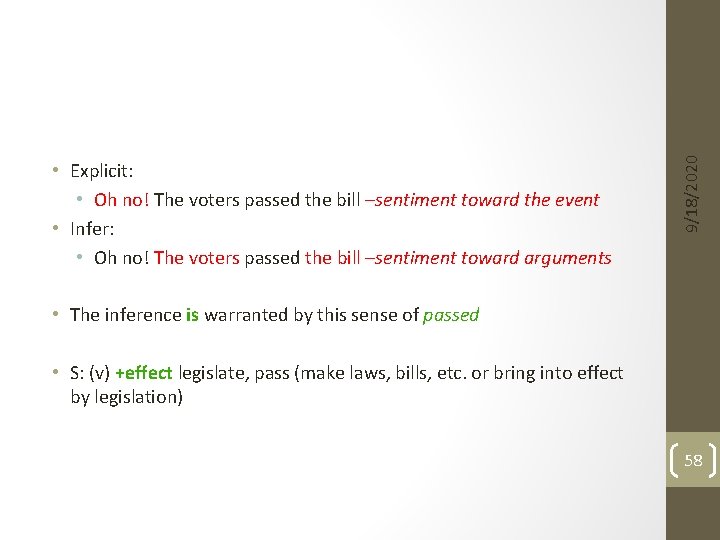 9/18/2020 • Explicit: • Oh no! The voters passed the bill –sentiment toward the