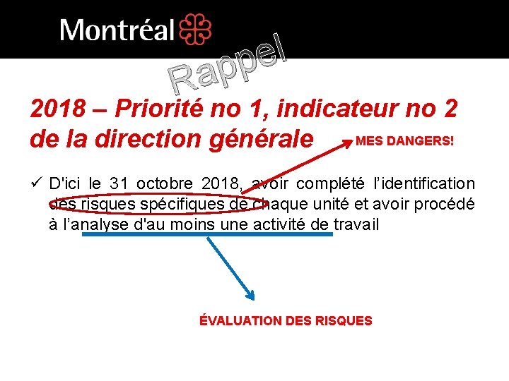 l e p p Ra 2018 – Priorité no 1, indicateur no 2 MES