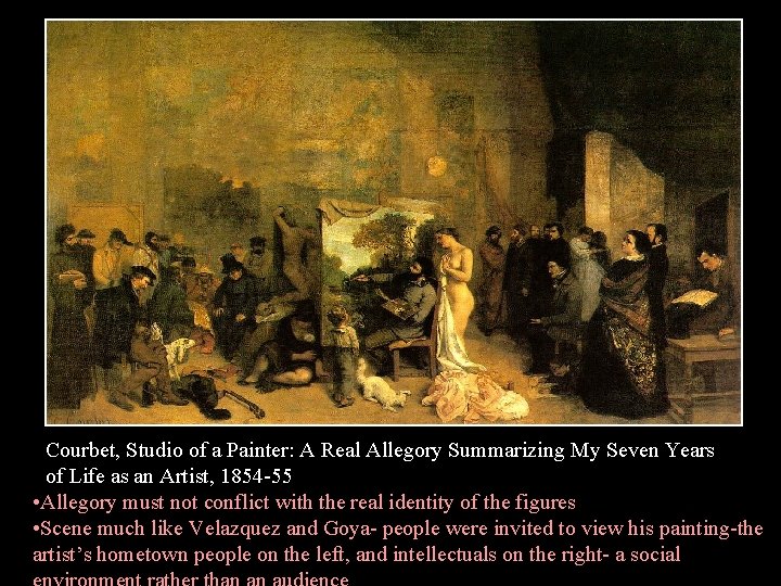 Courbet, Studio of a Painter: A Real Allegory Summarizing My Seven Years of Life